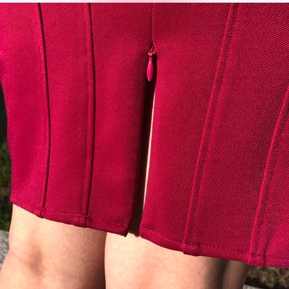 Zac Posen Joni Body-con Sheath Dress Fuchsia Size 4 - Picture 5 of 7